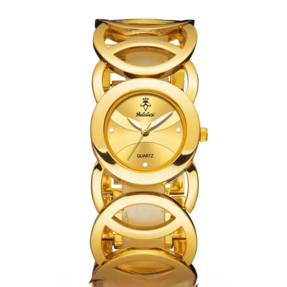 Gold Metal Quartz Watch